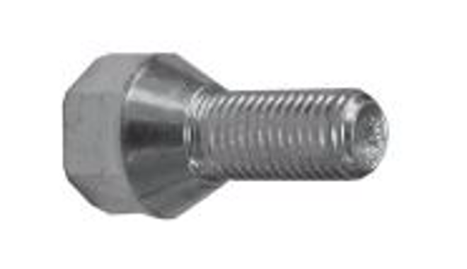 Conical collar screw