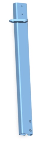 Eckrunge für Kipperanhägner 500 mm Bordwand (vorne-links)