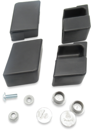 Mounting kit for sidewall rails of plat form trailer