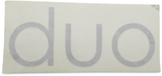 Sticker "duo" silver