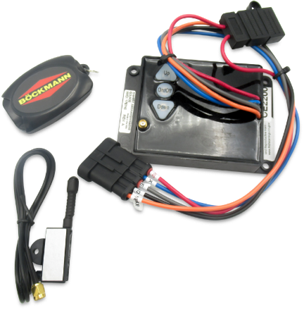 Radio remote control retrofit kit for tipper