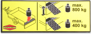 Aufkleber Überfahrschutz (3M)