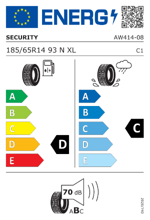 Wiel 195/70 R 14 5-gaats 96N