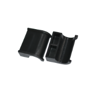 Plastic housing for fastening-shell espagnolette