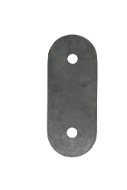 Metal sheet floor piece securing peg