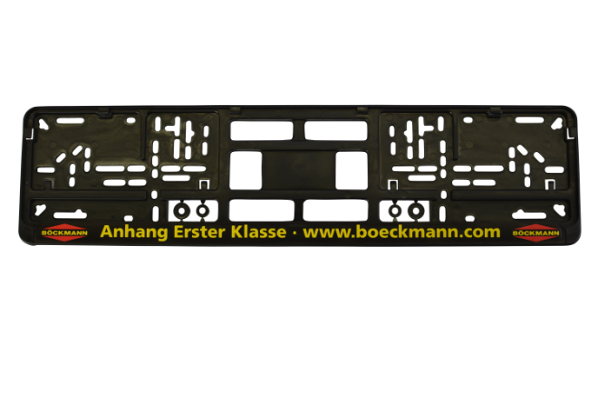 Licence plate holder single-spaced Böckmann branded