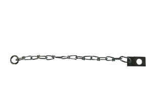 Safety chain 240 mm with 3 mm ring galv.