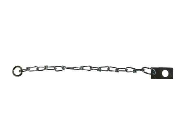 Safety chain 240 mm with 3 mm ring galv.