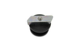 Oval button incl. sliding block