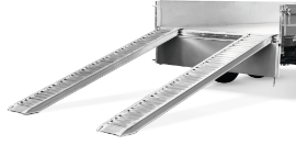 Aluminum ramps 2,7 t per pair