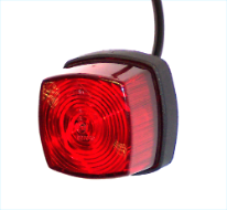 Marker light red with cable 500 mm