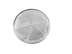 Reflector round white self-adhesive