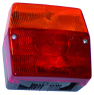 Minipoint tail light without license plate light