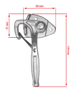 Angle lever lock left size 0