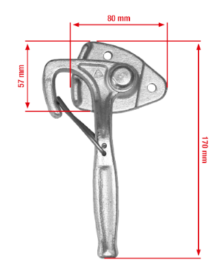 Angle lever lock left size 0