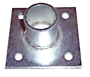 Flange for crank support