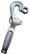 Pendulum lever lock with spring safety catch, right