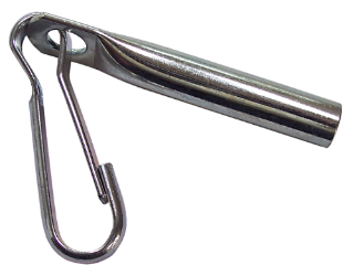 Rope end lock with Simplex hook 8 mm