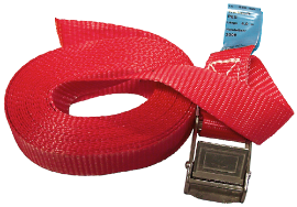 Tensioning strap with clamp lock