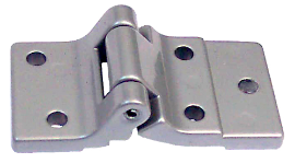 Aluminium hinge, 5 holes