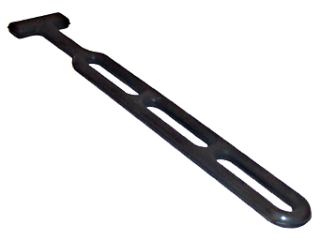 Rubber strip adjustable black 280 mm