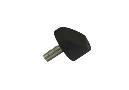 Anti-vibration buffer 30x17 with threaded pin M8 slanted