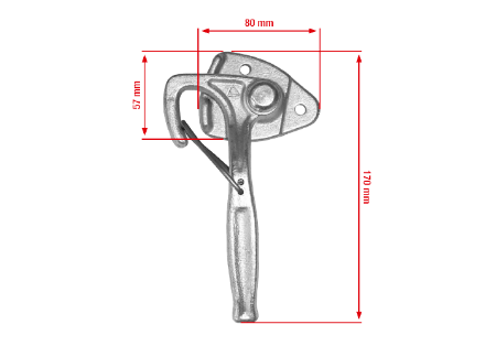 Angle lever lock left size 0