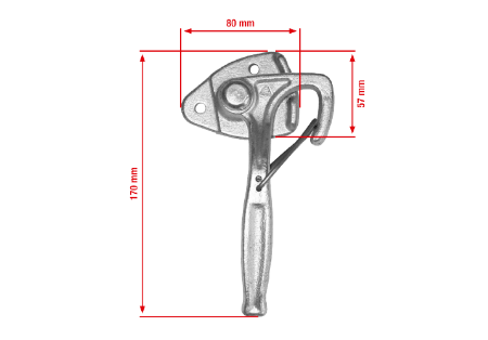 Angle lever lock right size 0