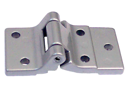 Aluminium hinge, 5 holes